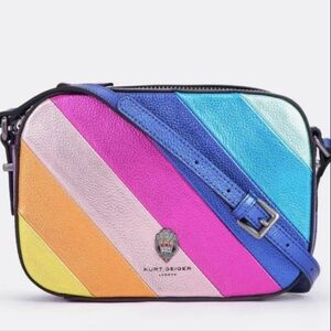 Kurt Geiger Rainbow Shop 690 Kensington Crossbody Bag EUC